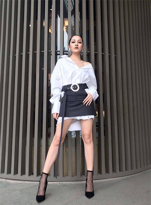 4 cach tan dung triet de mot chiec ao so mi dang dai khon ngoan nhu sao viet - 16