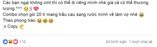 Theo phong trào nhưng kèm thêm hẳn gói cưới hỏi