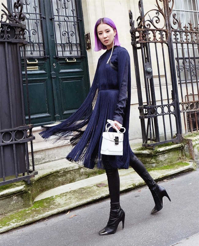 Ngắm loạt streetstyle siêu chất của quý cô châu Á khi đi dự Fashion Week - Ảnh 5.