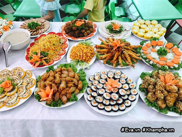mam buffet trung thu 45 mon cua cac be mau giao vinh phuc khien dan mang cung "thom them" - 14