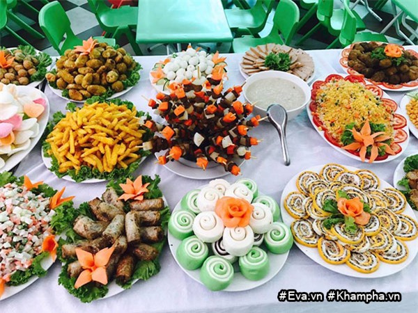 mam buffet trung thu 45 mon cua cac be mau giao vinh phuc khien dan mang cung "thom them" - 17