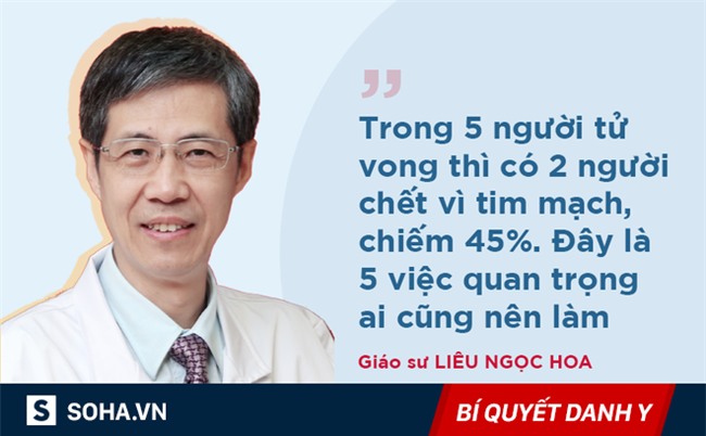 Mạch máu thông thì cơ thể khỏe: GS nổi tiếng khuyên bạn 5 điều nên làm để tránh tử vong
