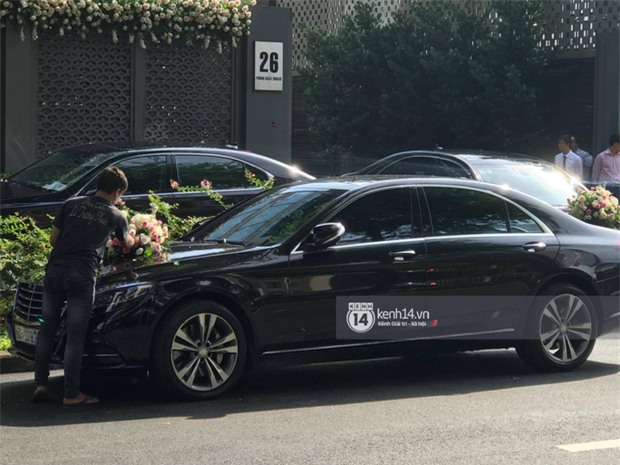 Chú rể Trung Tín cười tít mắt, lên xe rước dâu sang nhà Đặng Thu Thảo - Ảnh 7.