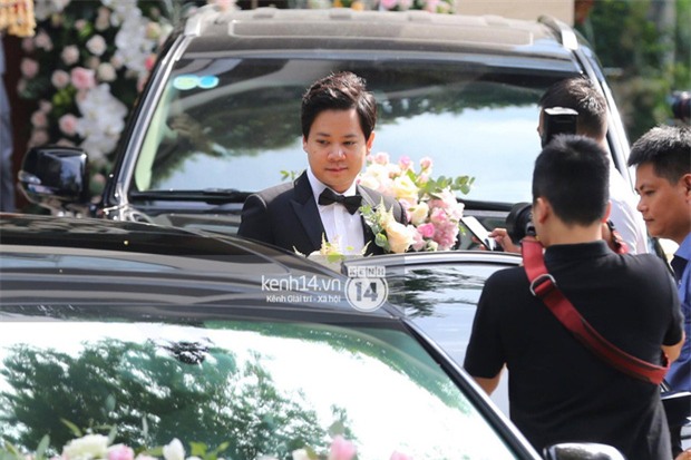 Trung Tín điển trai, liên tuc cười hạnh phúc khi chuẩn bị đón cô dâu Đặng Thu Thảo - Ảnh 5.