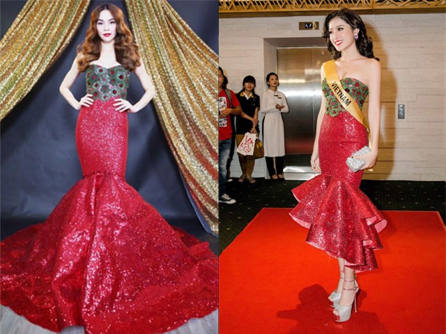 chiec vay xinh dep cua huyen my hoa ra la do "tai che" lai cua ho ngoc ha - 3