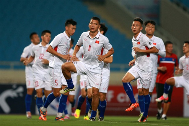  Các tuyển thủ Việt Nam đã sẵn sàng cho màn chào hàng với HLV Park Hang Seo 