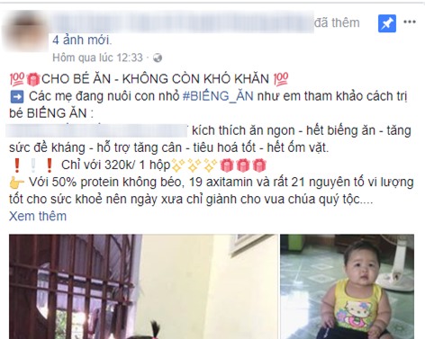 Chưa kịp tự hào vì nuôi con mát tay, mẹ phẫn nộ thấy ảnh con bị ăn cắp để quảng cáo thuốc tăng cân - Ảnh 2.