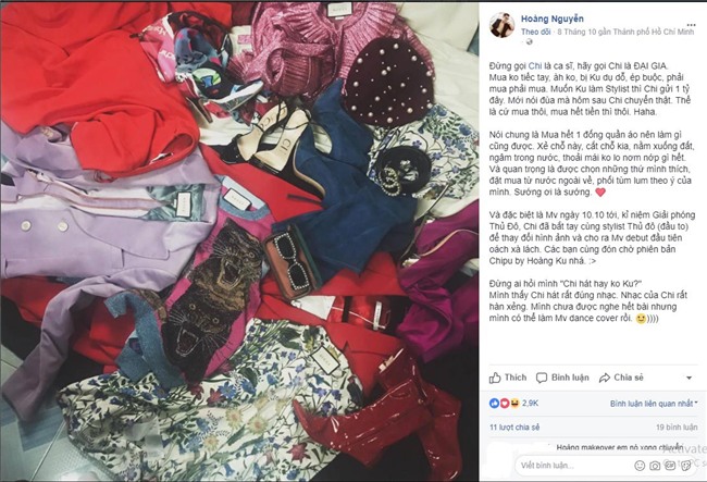 chi 1 ty mua quan ao, tu hom nay chi pu di den dau la thay hang hieu den do - 1