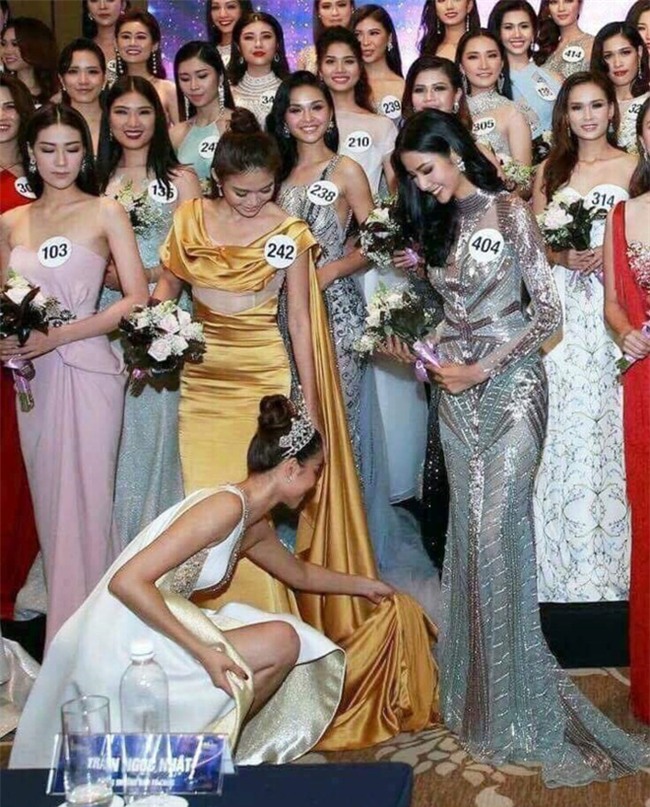 Mất hình ảnh vì Mai Ngô, Phạm Hương lại ghi điểm khi chỉnh giày cho thí sinh - Ảnh 3.