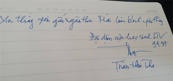 hoc sinh luong the vinh xep hang dai don linh cuu thay van nhu cuong ve truong - 9