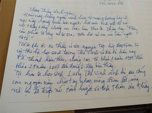 hoc sinh luong the vinh xep hang dai don linh cuu thay van nhu cuong ve truong - 10