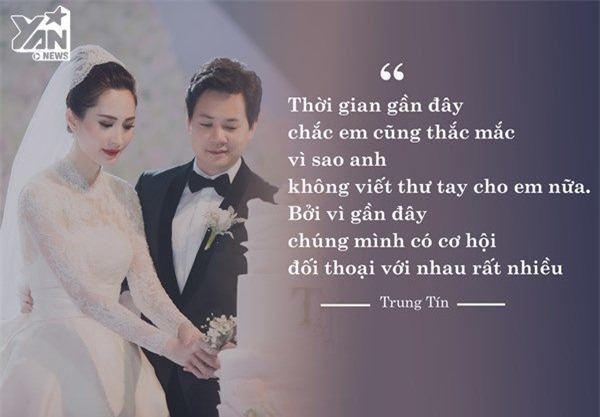 Trong lễ cưới tối 6/10, doanh nhân Trung Tín đã khiến Đặng Thu Thảo rơi nước mắt khi dành cho cô những lời