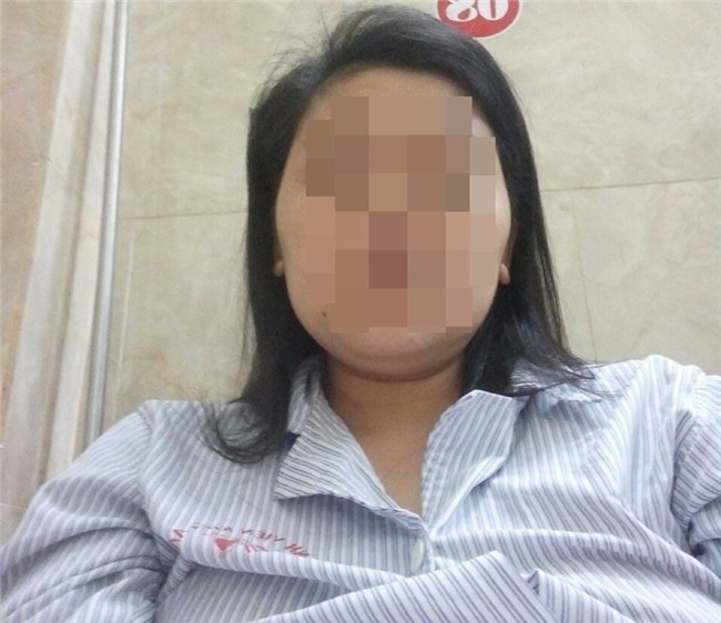 Chị M được điều trị tại bệnh viện - Ảnh nhân vật cung cấp