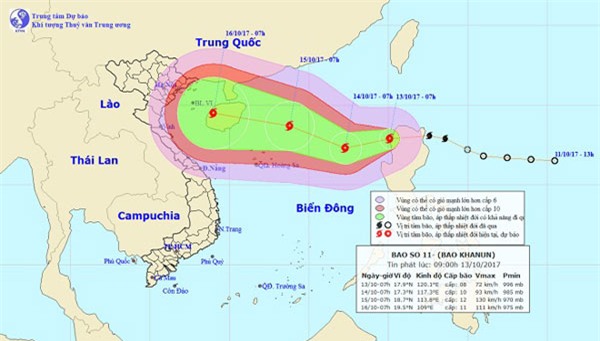 tin moi bao so 11: bao da vao bien dong, kha nang giat cap 15 khi do bo - 1