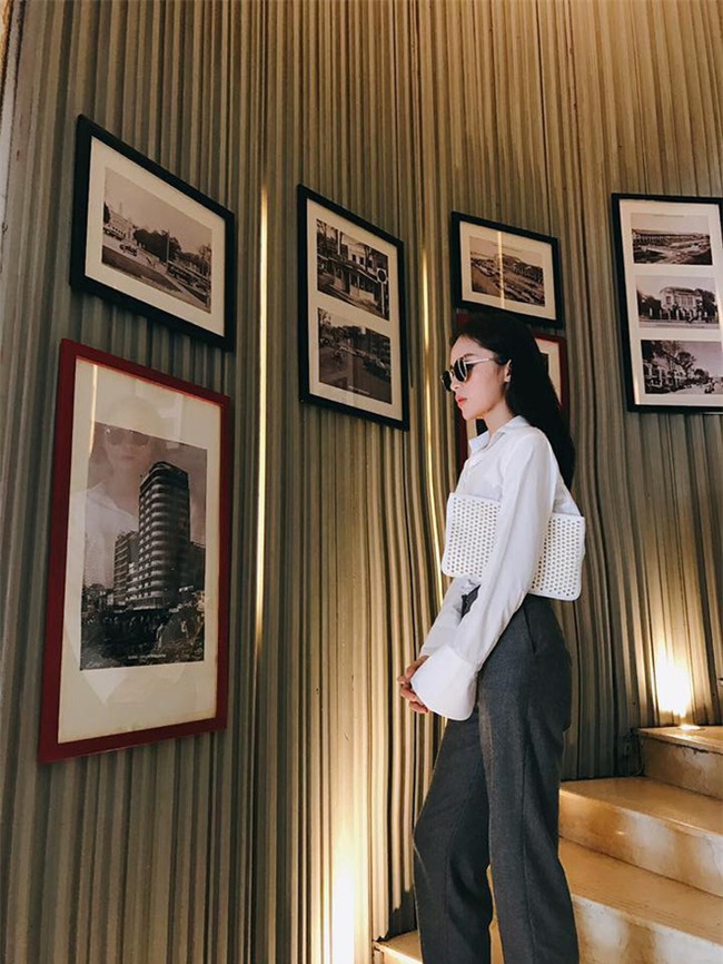 Chỉ là sơmi, áo phông thôi mà Kỳ Duyên cũng diện chất như này - Ảnh 15.