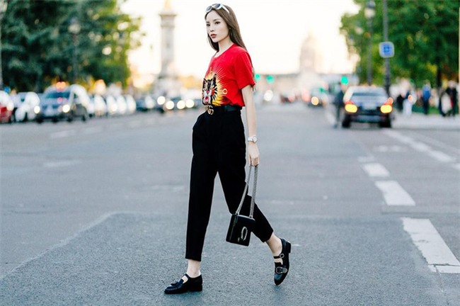 Chỉ là sơmi, áo phông thôi mà Kỳ Duyên cũng diện chất như này - Ảnh 4.