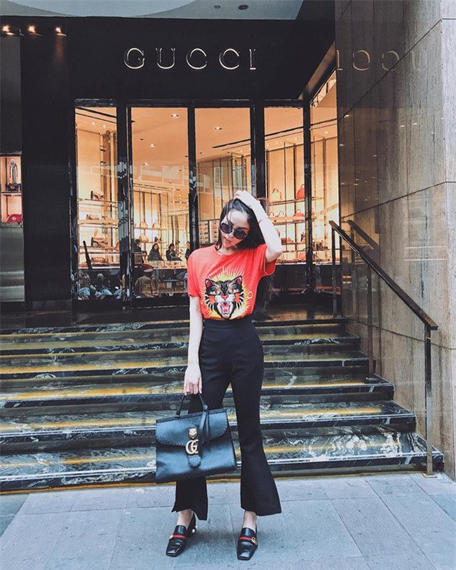 Chỉ là sơmi, áo phông thôi mà Kỳ Duyên cũng diện chất như này - Ảnh 9.