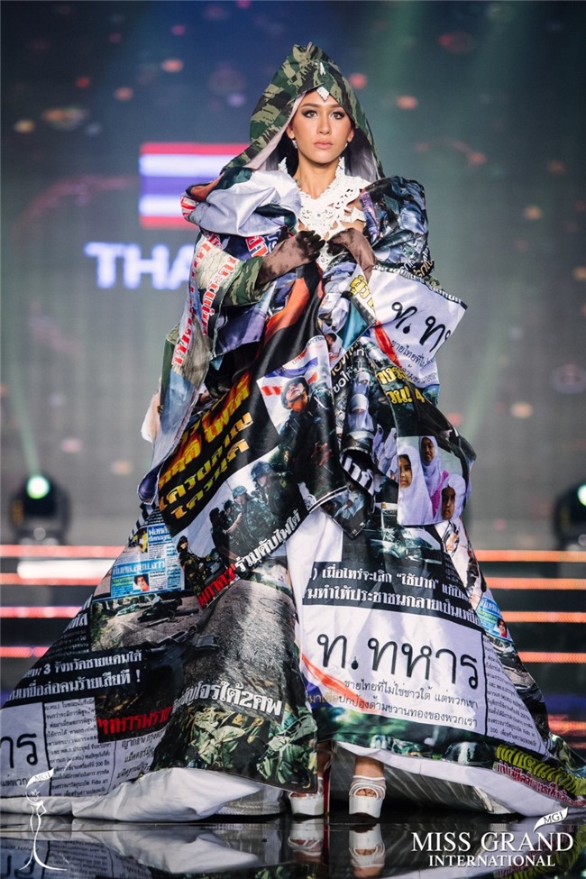 Trước giờ công bố kết quả, Huyền My lọt top 20 thí sinh có trang phục dân tộc được yêu thích nhất Miss Grand International 2017 - Ảnh 3.