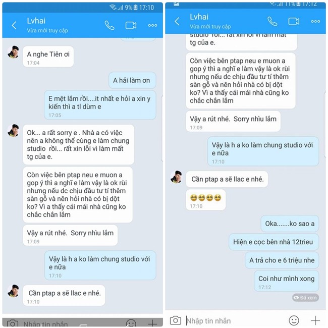 Lâm Vinh Hải bị tố vô trách nhiệm, không trả tiền đặt cọc khi bỏ hợp tác giữa chừng? - Ảnh 1.