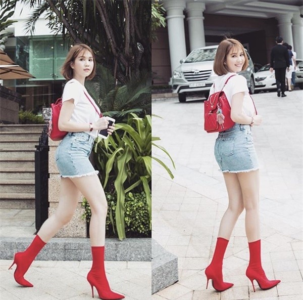 Gió lạnh đầu mùa, ngắm Ngọc Trinh mặc đồ thể thao chất như nước cất-5