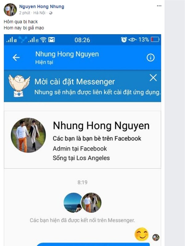 vo xuan bac tung bang chung facebook bi gia mao hinh anh 1