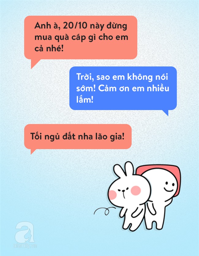 Chị em bảo 20/10 này em không cần quà”, đoán xem các anh chồng phản ứng thế nào?-7