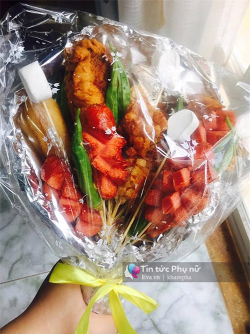 chi em tum tim tam dac voi nhung bo hoa 20/10 phien ban thuc an sieu thiet thuc - 10