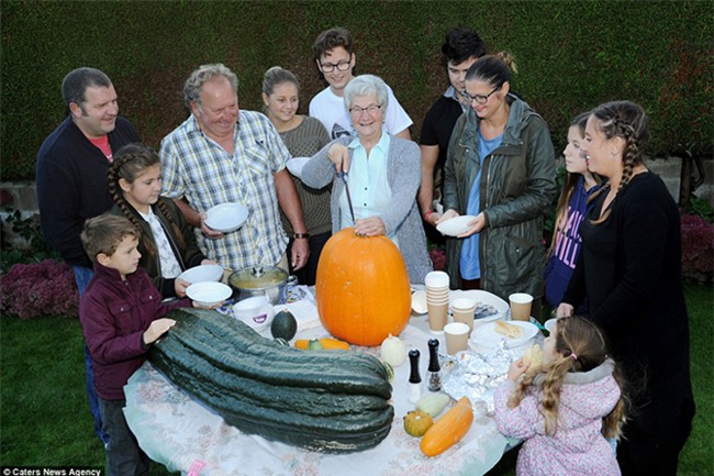 quả khổng lồ, trồng rau củ