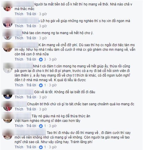 Đi ăn cỗ, bạn có đem đồ thừa mang về không? - câu hỏi khiến dân mạng tranh cãi nảy lửa - Ảnh 2.