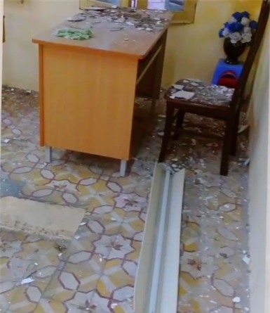 Đây không phải lần đầu tiên tình trạng rơi lở xảy ra tại ngôi trường này.