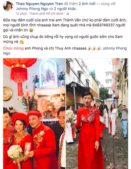 Dân mạng xôn xao trước hình ảnh Ngô Thanh Vân mặc áo dài trong lễ rước dâu - Ảnh 4.