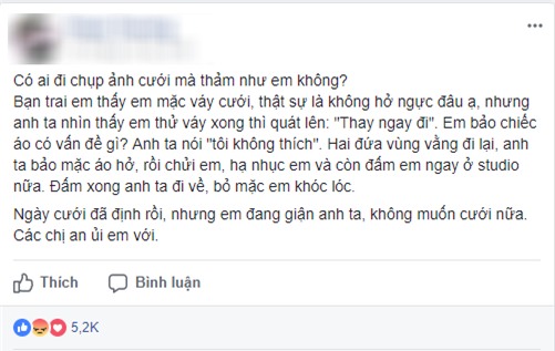 Can tội mặc váy sexy để chụp ảnh cưới, cô nàng bị người yêu đấm ngay giữa studio - Ảnh 1.
