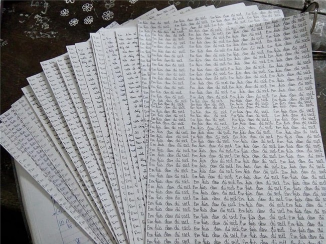 Chép phạt thiếu 1000 lần, nữ sinh tiếp tục bị chép phạt thêm 14000 lần em hứa đem đủ sách - Ảnh 3.