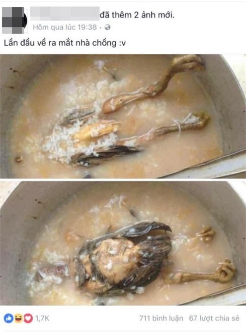 Một nồi cháo gà sinh bao chuyện thêu dệt trên mạng xã hội - Ảnh 2.