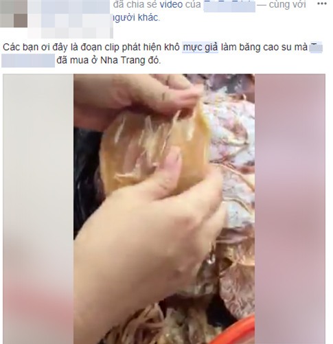 mực giả,mực cao su,thực phẩm bẩn,mực khô