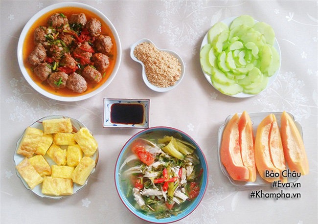 bua toi don gian, am cung nhung van du chat voi 75.000 dong - 1