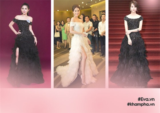 tan hoa hau dai duong dung vay voi ngoc trinh, ai dep hon ai? - 3