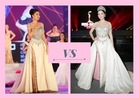 tan hoa hau dai duong dung vay voi ngoc trinh, ai dep hon ai? - 7