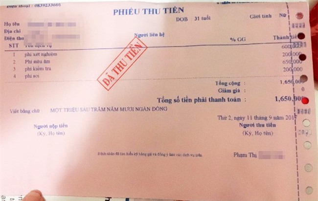 TP.HCM: Bệnh nhân tố phòng khám tư vẽ thêm bệnh để lấy hơn 64 triệu đồng?