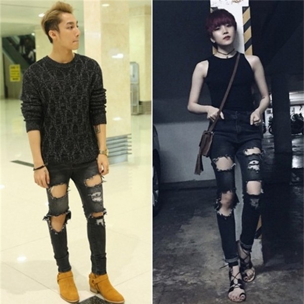 Cứ hôm nay anh chàng diện quần áo gì thì vài hôm sau sẽ thấy&nbsp;Thiều Bảo Trâm&nbsp;ăn mặc tương tự. - Tin sao Viet - Tin tuc sao Viet - Scandal sao Viet - Tin tuc cua Sao - Tin cua Sao