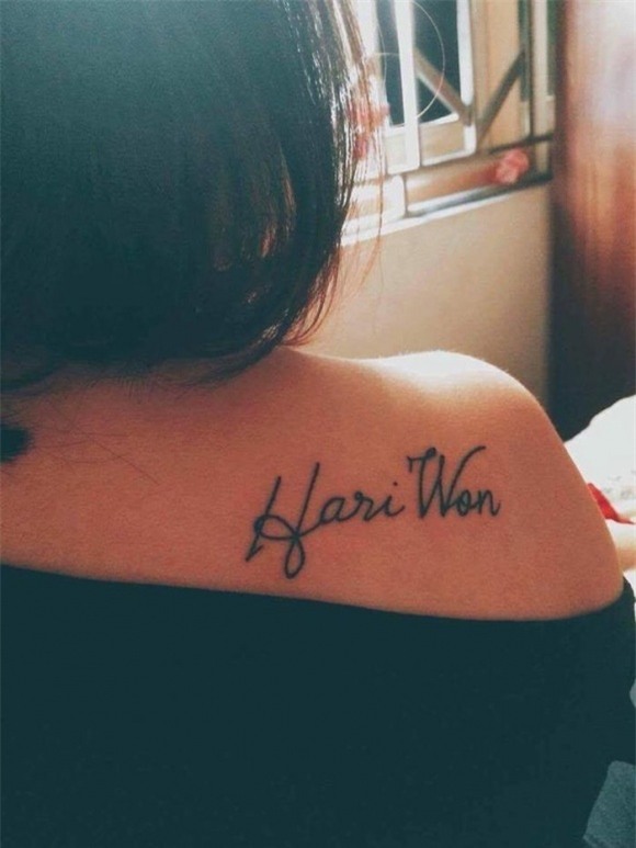 Hari Won,fan cuồng xăm tên Hari Won,tự truyện của Hari Won
