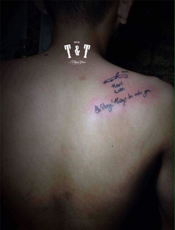Hari Won,fan cuồng xăm tên Hari Won,tự truyện của Hari Won