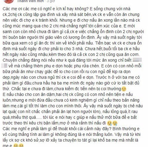 Đã sống riêng nhà, nàng dâu trẻ vẫn ấm ức vì đến bữa là chị chồng đem cả chồng con sang ăn cơm ké - Ảnh 1.