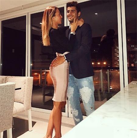Hạnh phúc của vợ chồng Morata khiến cho nhiều fans phải ngưỡng mộ