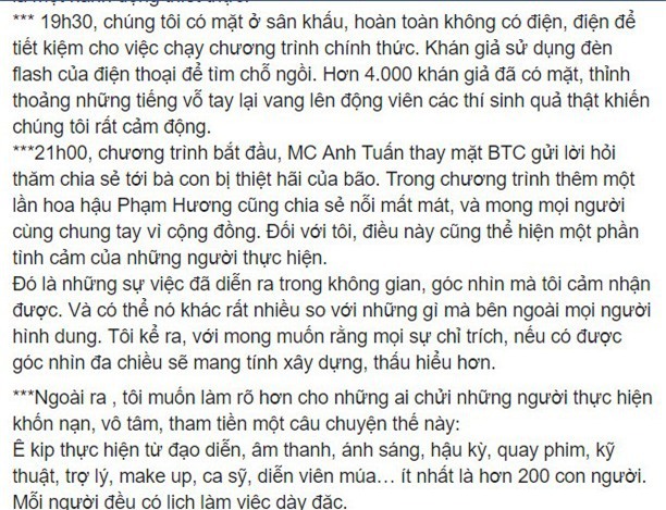 BTC Hoa hậu Hoàn vũ Việt Nam hay MC Phan Anh nói dối? - Ảnh 2.