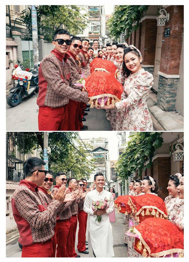 Cả thế giới ra mà xem: Đám cưới sau 9 năm yêu với màn rước dâu tăng động cực chất của cặp đôi Sài Gòn - Ảnh 4.