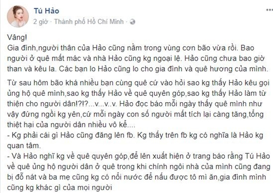 sao việt ủng hộ lũ lụt, thủy tiên, đàm vĩnh hưng, sao làm từ thiện