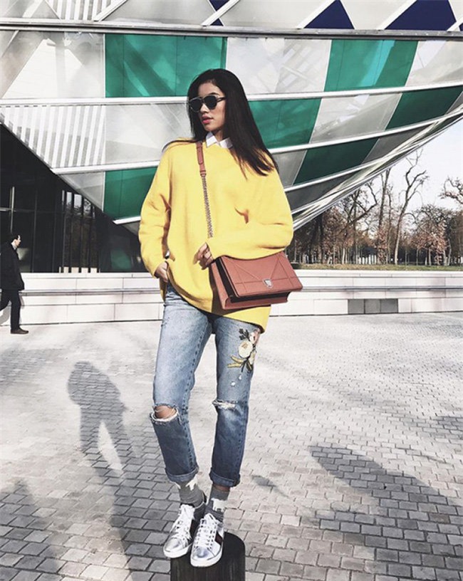 dau chi hang hieu tram trieu, thanh hang, thu thao, pham huong cung me met do binh dan - 6