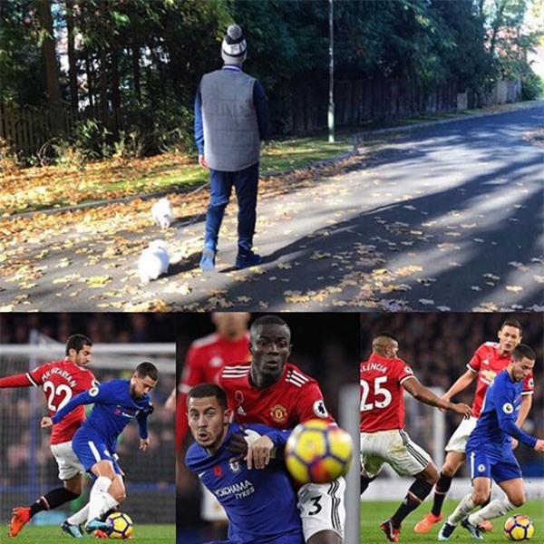 Sao Chelsea dắt chó đi dạo để trêu tức cầu thủ Man Utd - Ảnh 1.