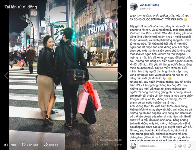 Văn Mai Hương đã chia tay bạn trai sau hơn một năm yêu nhau lặng lẽ - Ảnh 1.
